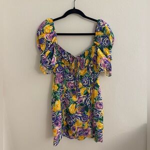 Zara Multicolor Floral Mini Dress in Size Small (Worn ONE Time)